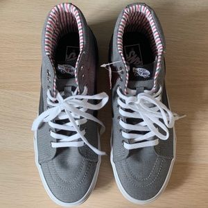 Vans High Top Sneakers (Gray) - 7.5M/9.0W